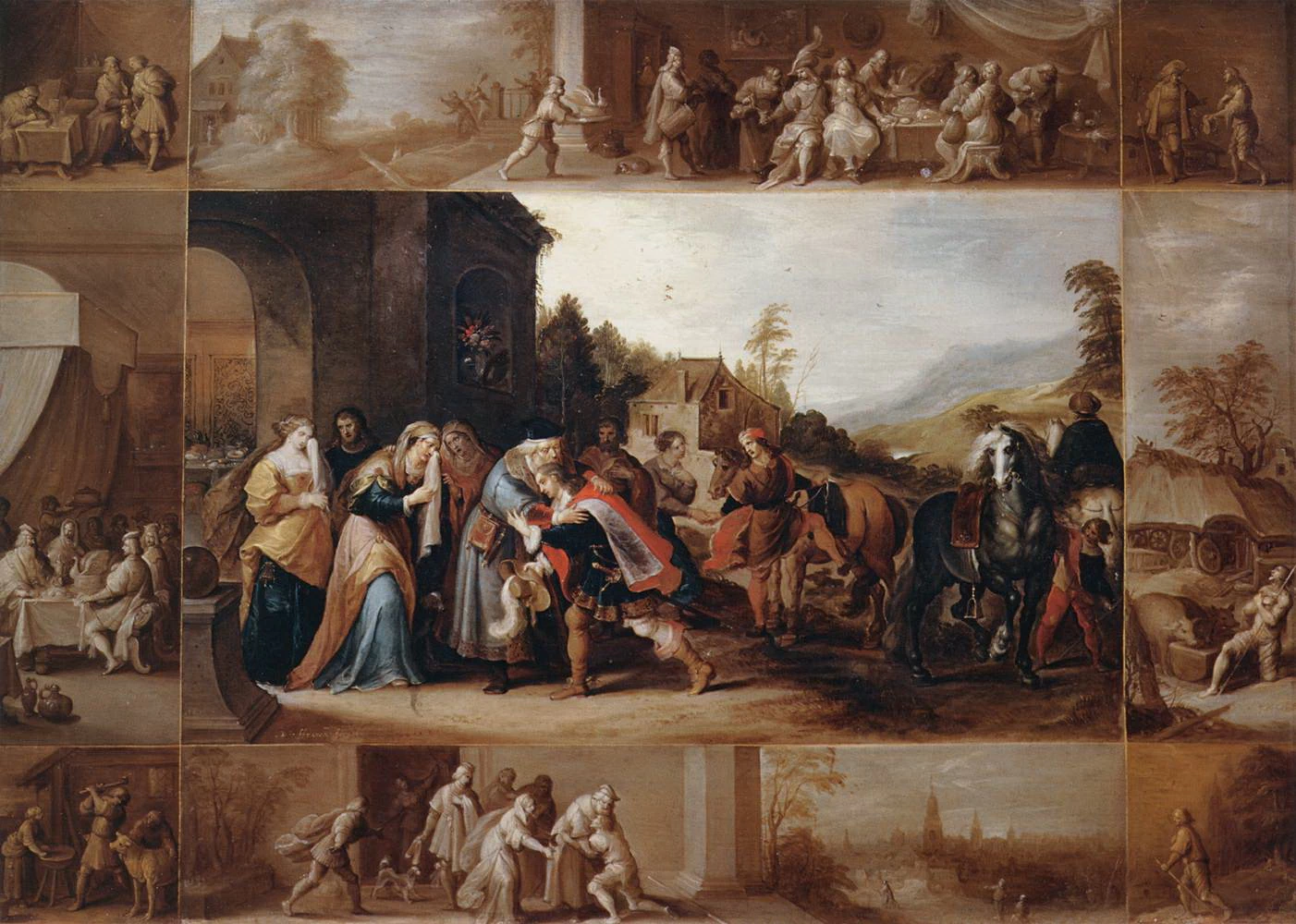 La parabola del figliol prodigo - Louvre, Parigi